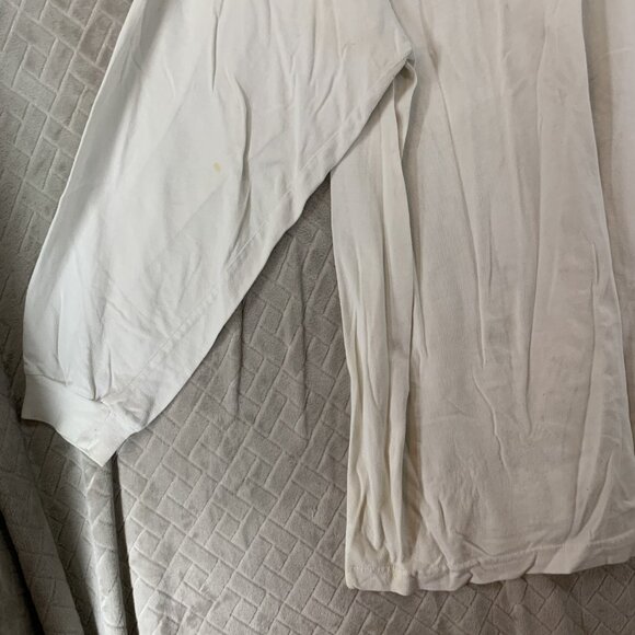 Phat Farm Mens XL T-Shirt White Long Sleeve Vintage Y2K Logo Graphic Street Wear - Picture 13 of 15